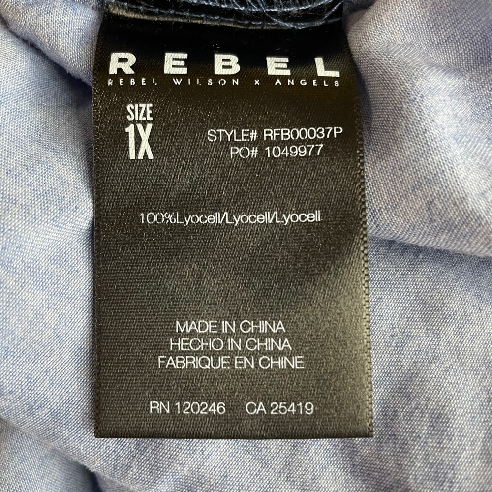 Rebel Wilson X Angels Soft Woven Army Shirt C110 - Picture 8 of 9